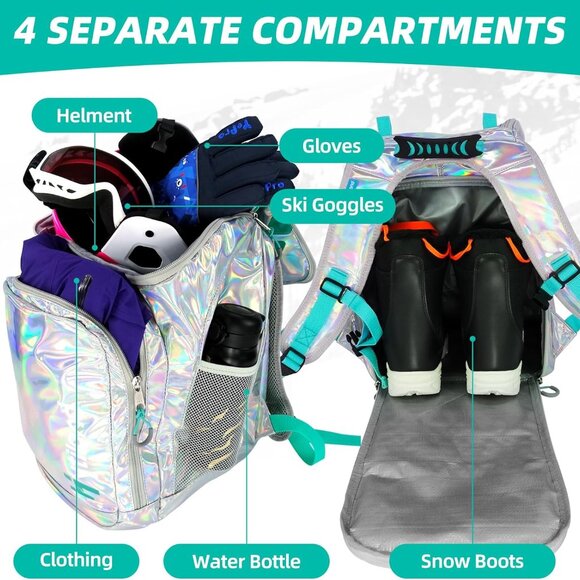 Snowboard Boot Travel Backpack  32L - Picture 4 of 6